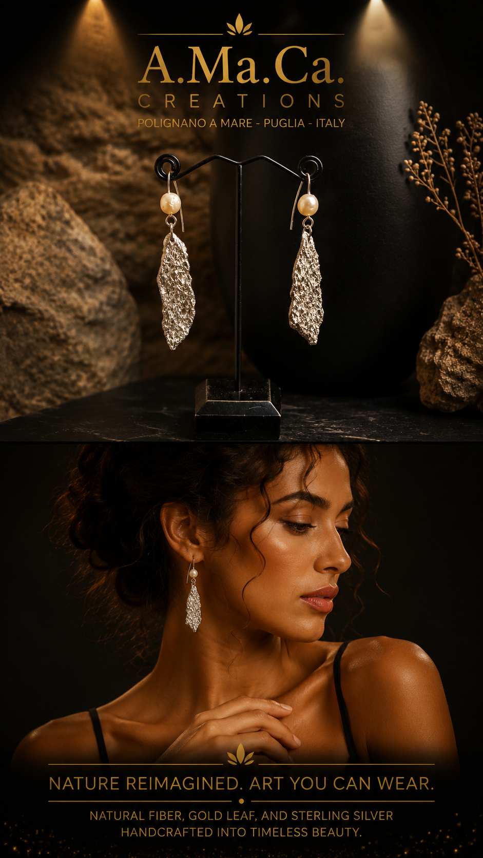 Orecchini Glamour perle di fiume
