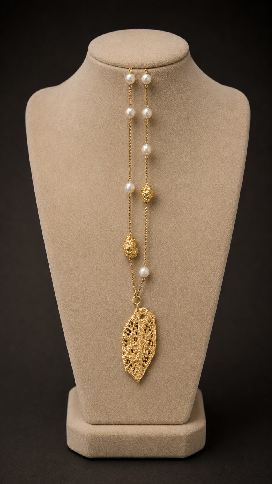 Collana di perle bianche
